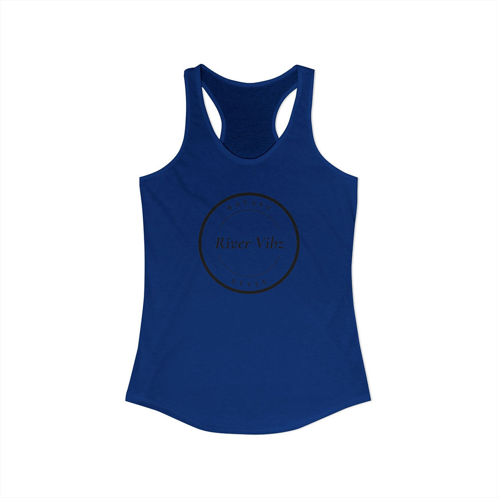 Thumbnail: Black Circle River Vibz Havasu Style Racerback Women's Tank, River Trips, Lakes