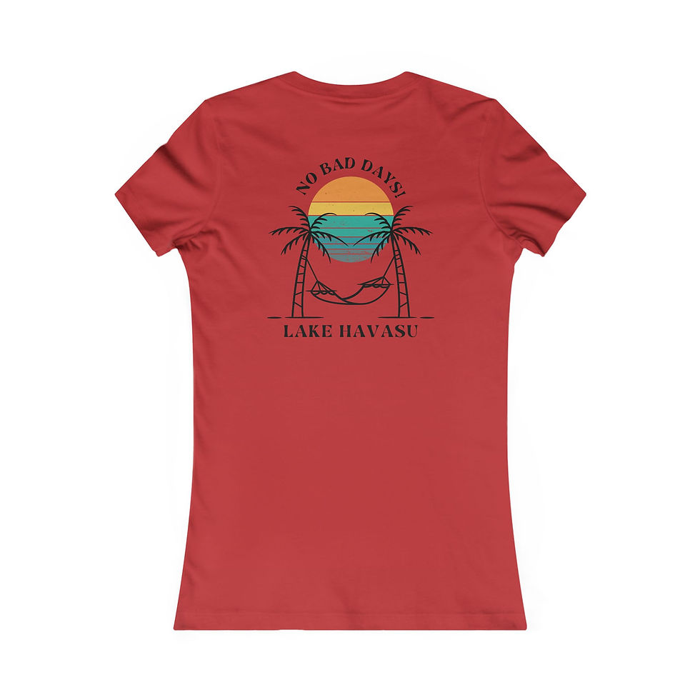 Thumbnail: No Bad Days Lake Havasu Tee, River Trips, Women's Casual Top, Beach Day T-Shirt