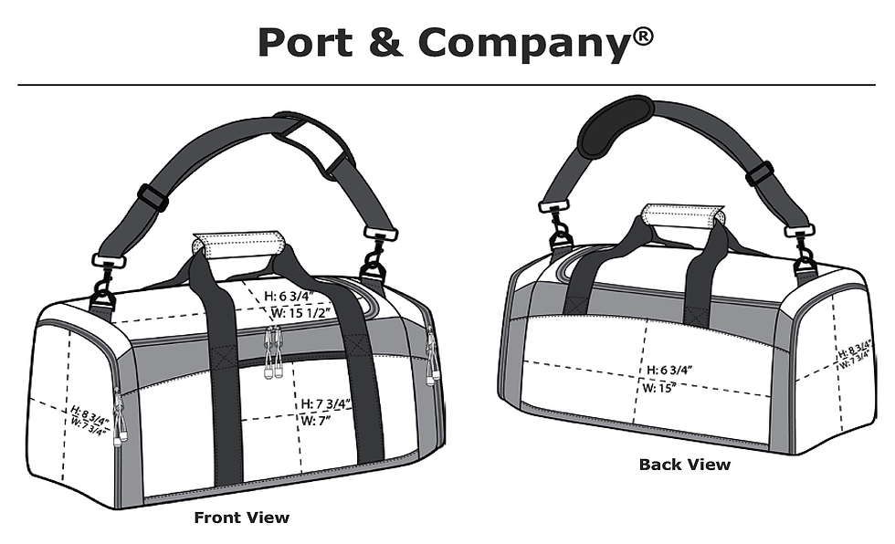 Thumbnail: Premium Performance River Life Gym Bag – Water-Ready Duffel Bag, Tote, Carry-On
