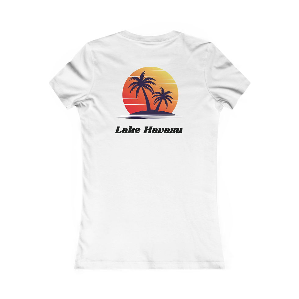 Thumbnail: Lake Havasu Sunset Women's Tee - River Days, Lake Lovers, Summer Tops, Travel
