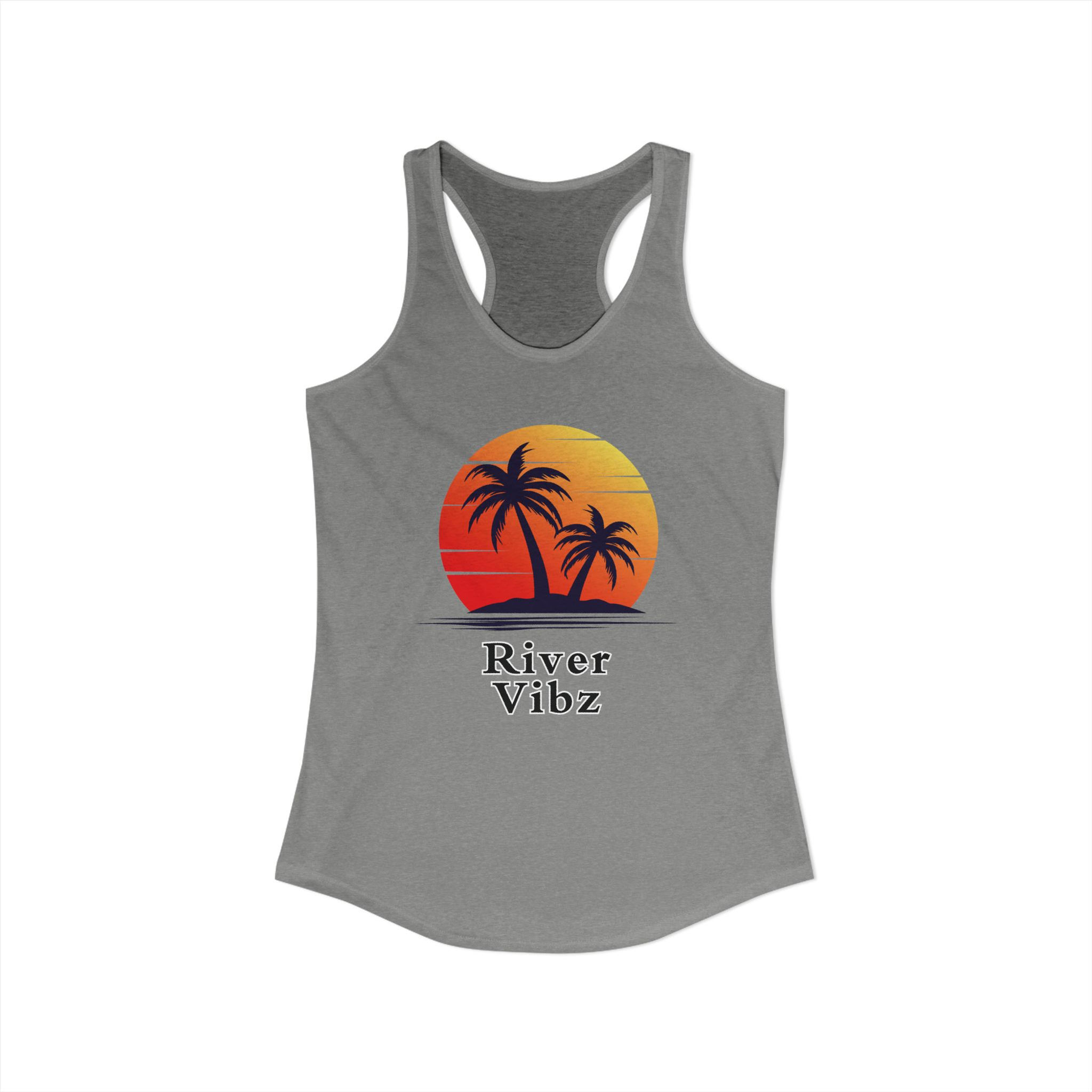 River Vibz Lake Havasu Sunset Women’s Racerback Tank Top, Summer, Apparel