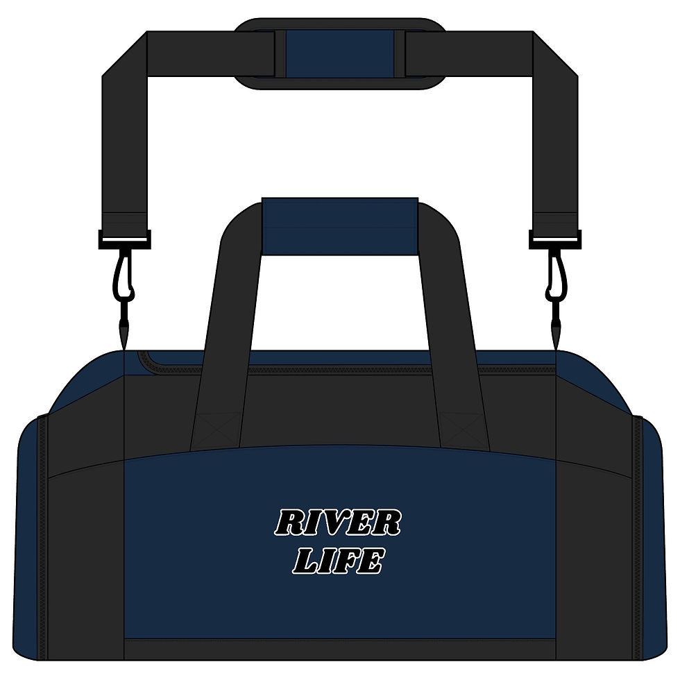 Thumbnail: Premium Performance River Life Gym Bag – Water-Ready Duffel Bag, Tote, Carry-On