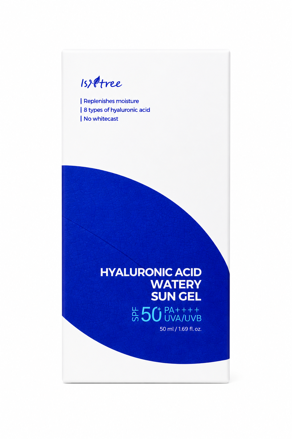 Sun Gel SPF 50+ PA++++ Hyaluronic Acid Watery, 1.69oz | No White Cast, Reef Safe
