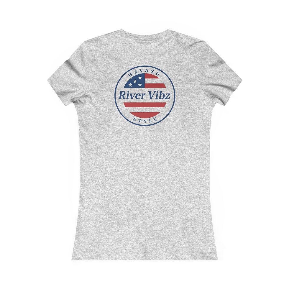 Thumbnail: River Vibz Havasu Style – Stars & Stripes Edition Women's T-Shirt, Casual Wear