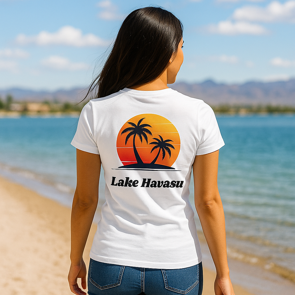 Lake Havasu Sunset Women's Tee - River Days, Lake Lovers, Summer Tops, Travel