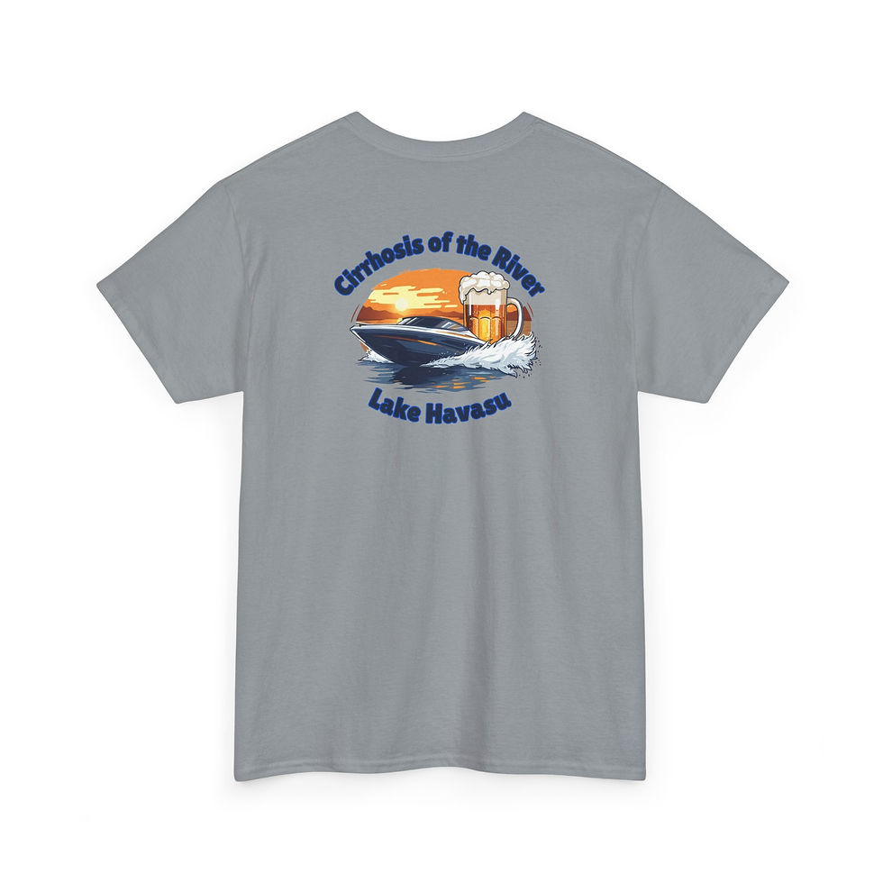 Thumbnail: Lake Havasu - Cirrhosis of the River - River Life Sunset Design Unisex Tee