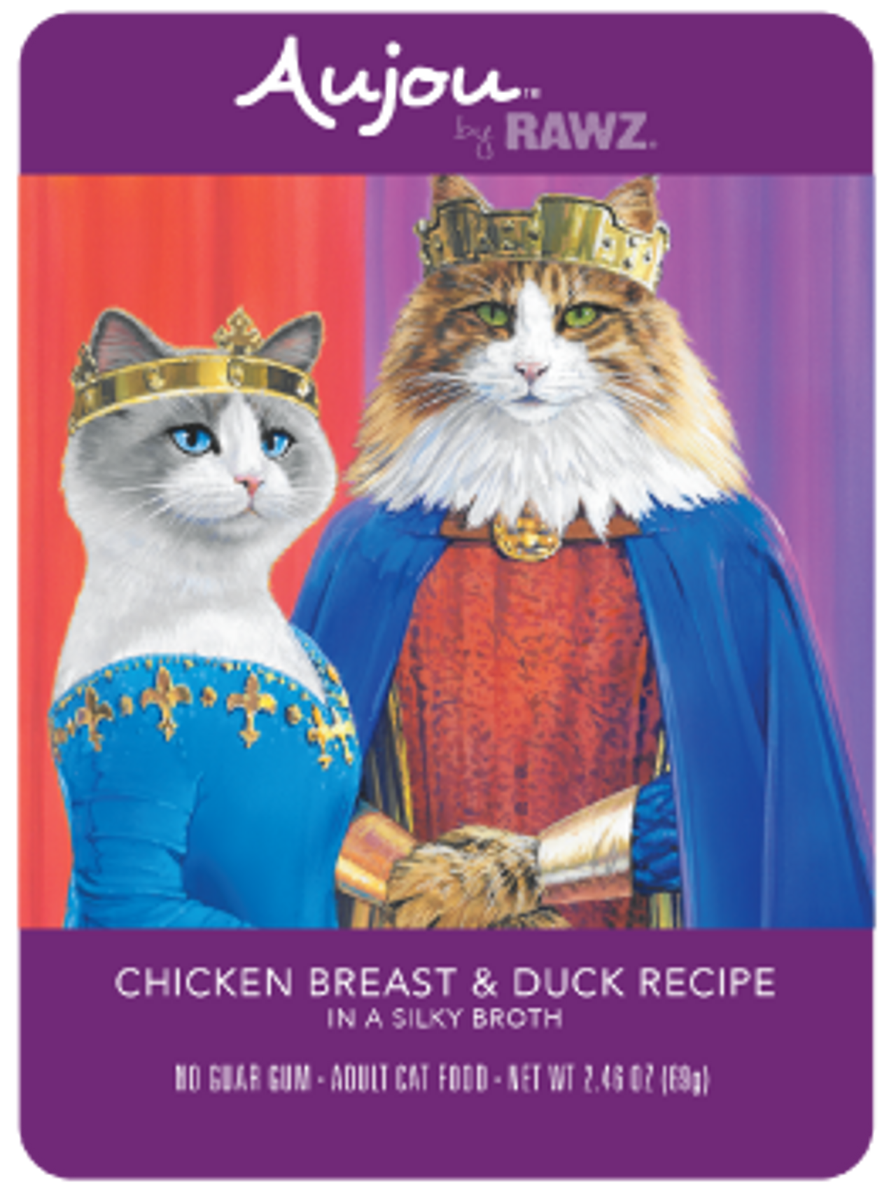 Rawz Chicken and Duck Cat Food Pouch