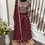 Thumbnail: Georgette sequin and print work lehenga with crop top and Dupatta