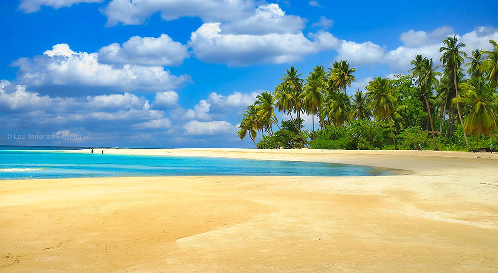 Playa El Portillo, La Marina beach view, Las Terrenas, Samaná, Dominican Republic