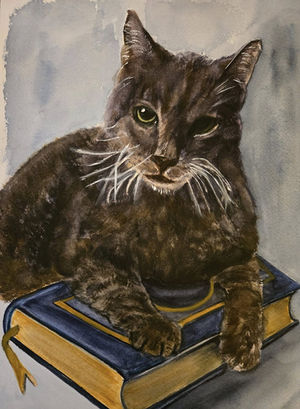 Mr. Gibbs. Owned and loved by Eric, who read War and Peace to Gibbs. 