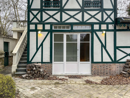 Accès jardin et façade arrière, Pavillon des Confidences