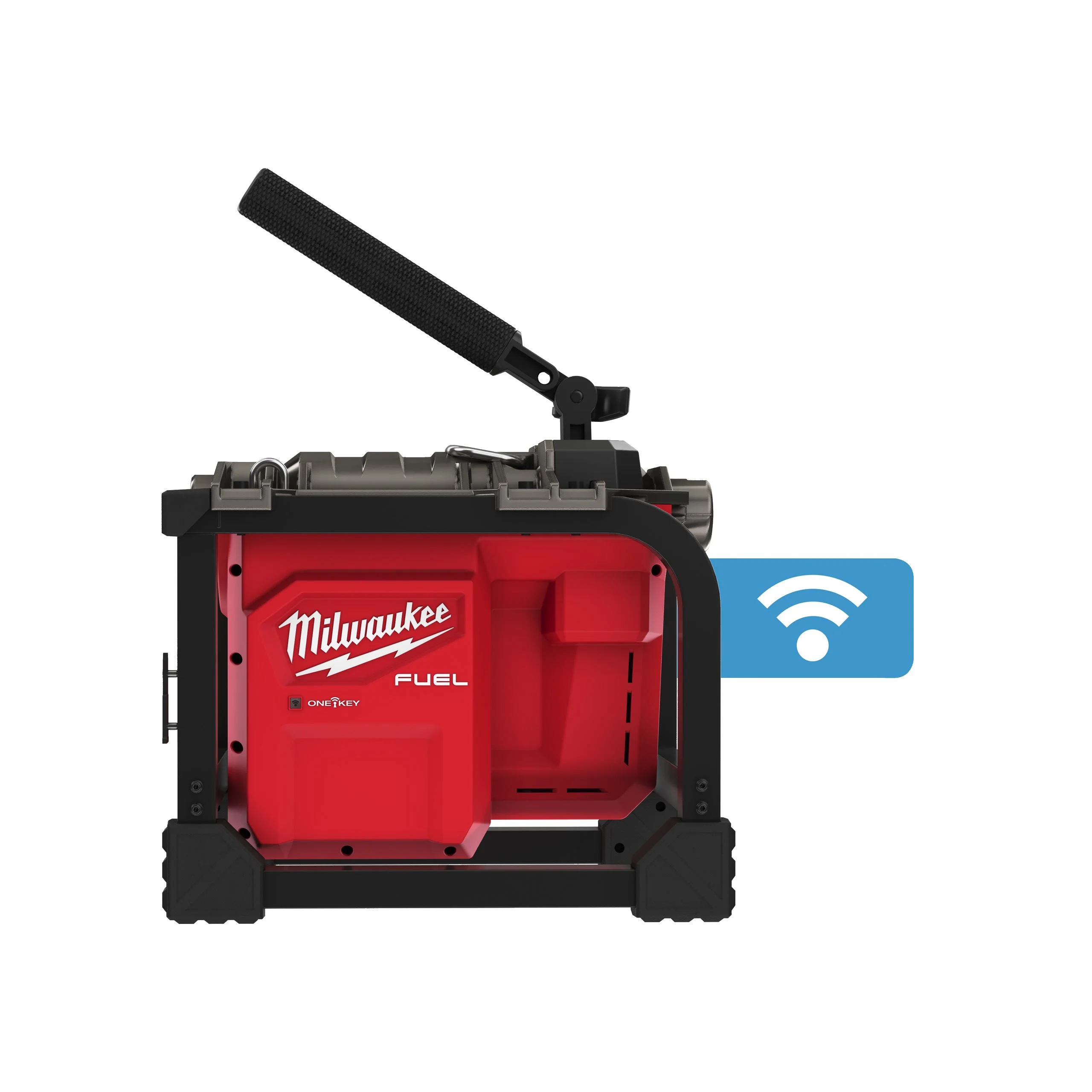 A Milwaukee M18 FUEL Compact Sectional Sewer Machine
