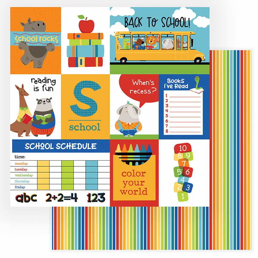 Thumbnail: Photo Play Recess 12x12 Paper Collection kit