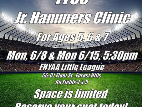 Free Jr. Hammers Clinic!