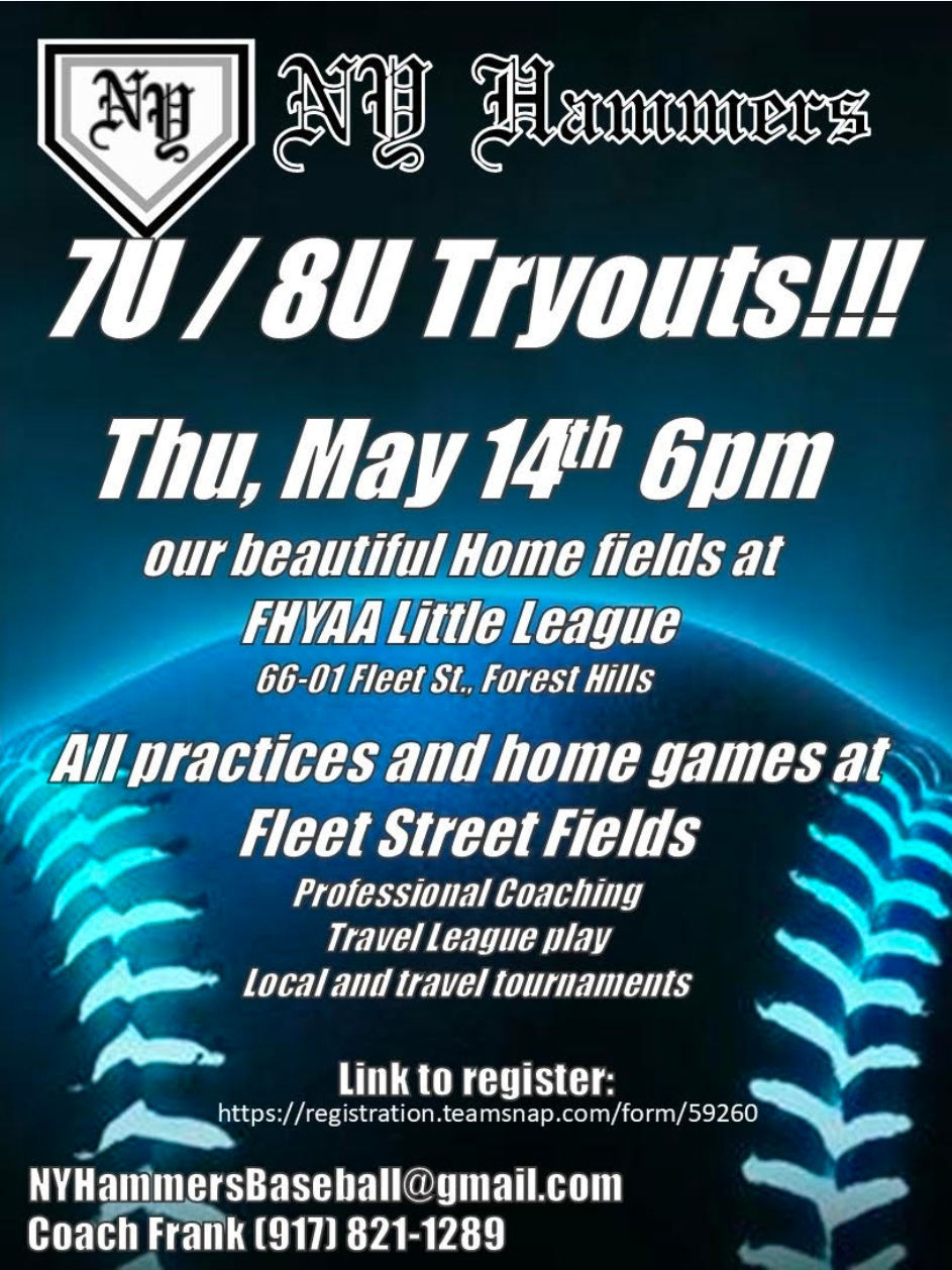 7U/8U Tryouts this Thursday