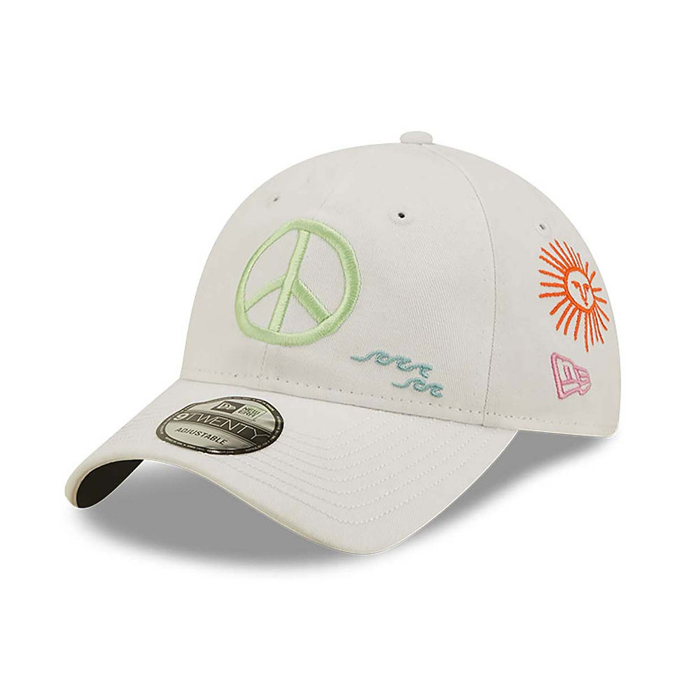 New Era Washed Graphic White 9TWENTY Adjustable Cap 9TWENTY