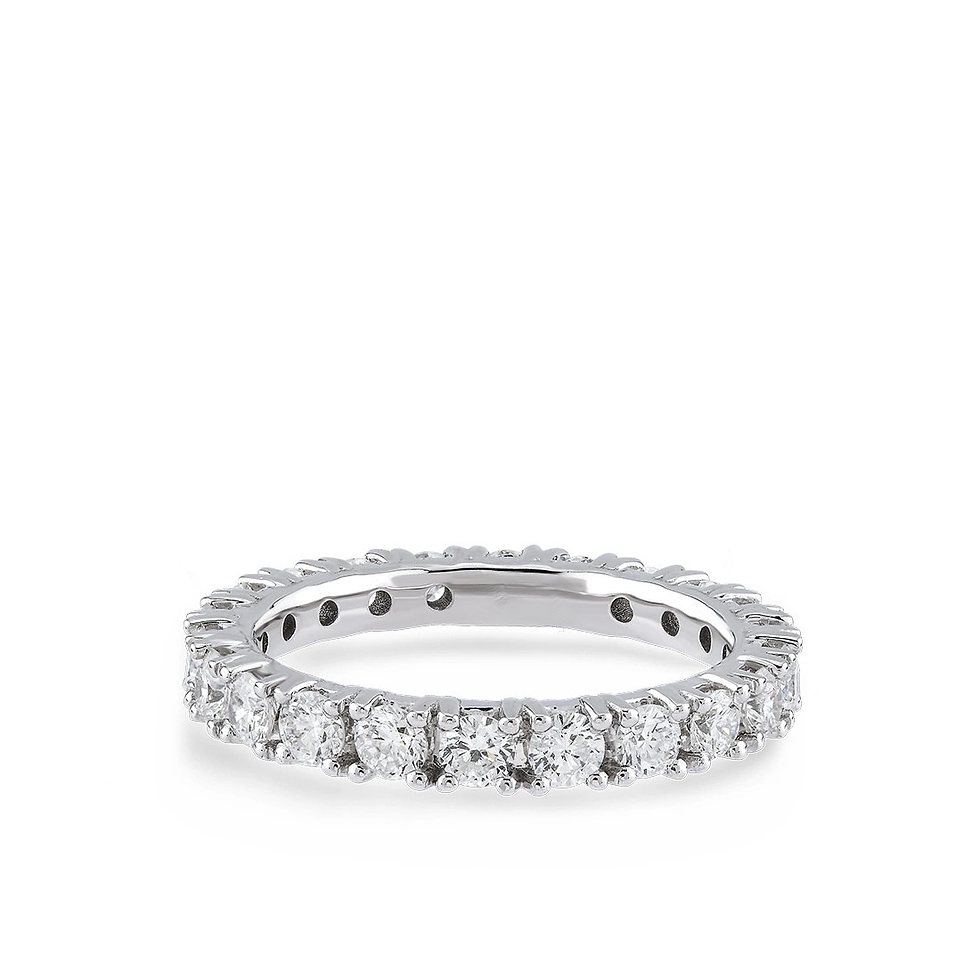 Miniatura: Pierścionek Eternity z diamentem o masie 1,50 ct