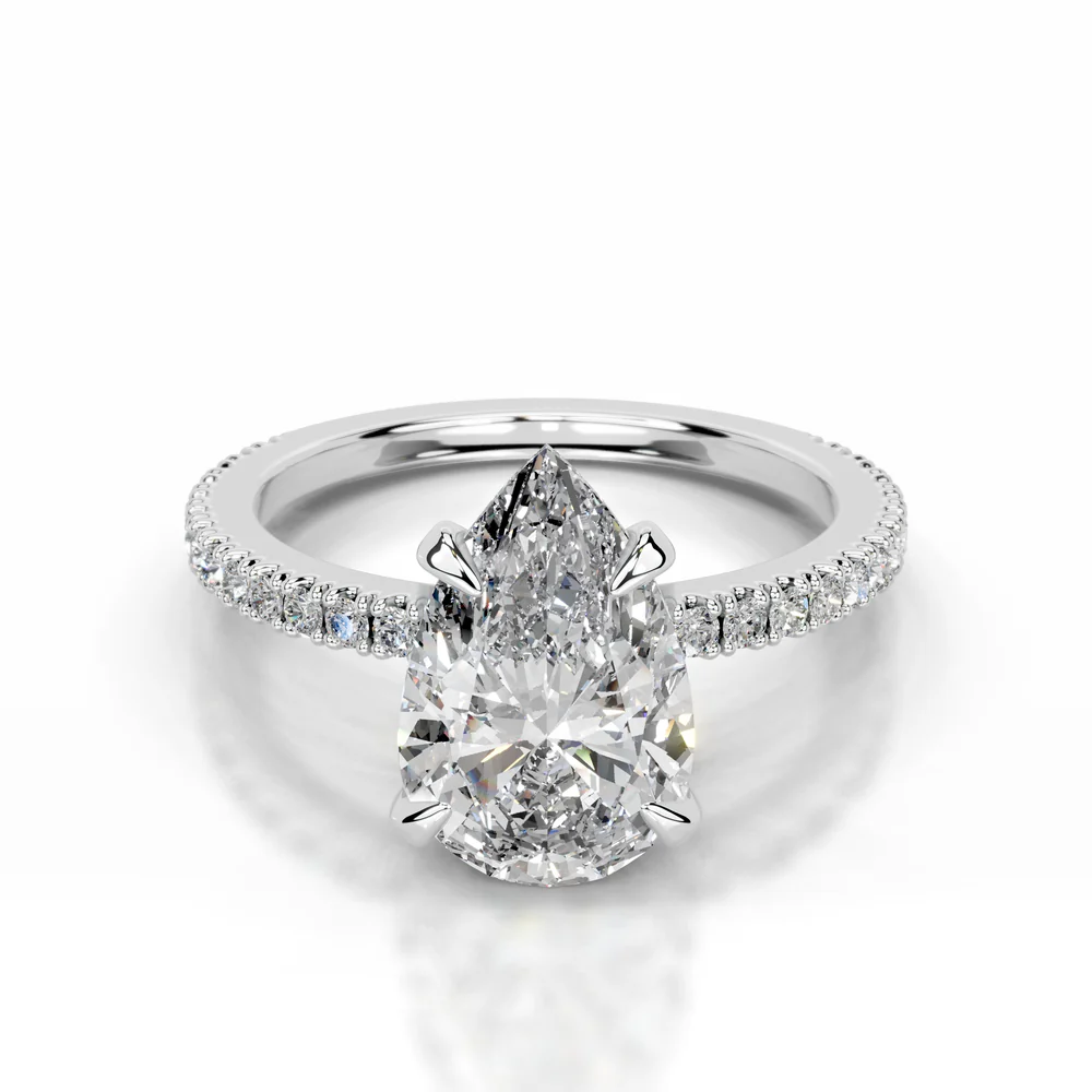 2.00ct Pear Lab Diamond Ring