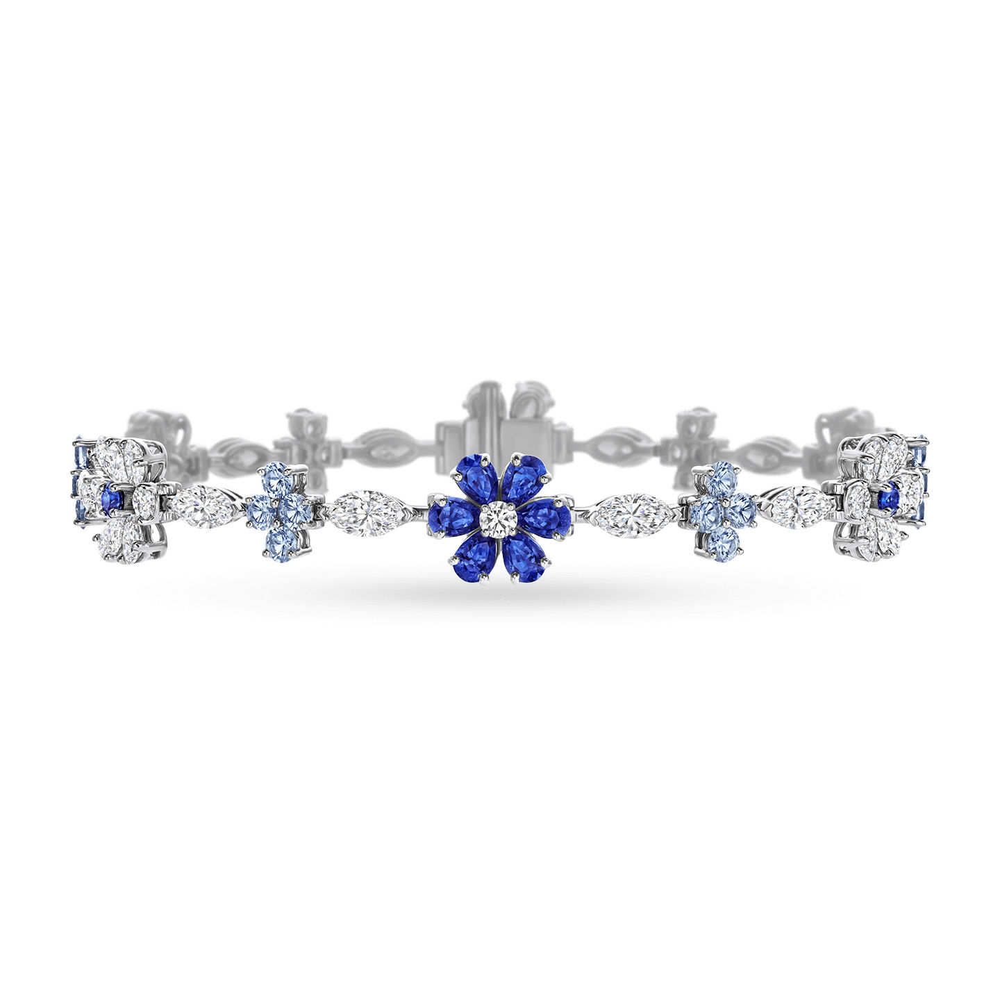 Bransoletka Rossa Sapphire Floral Diamond