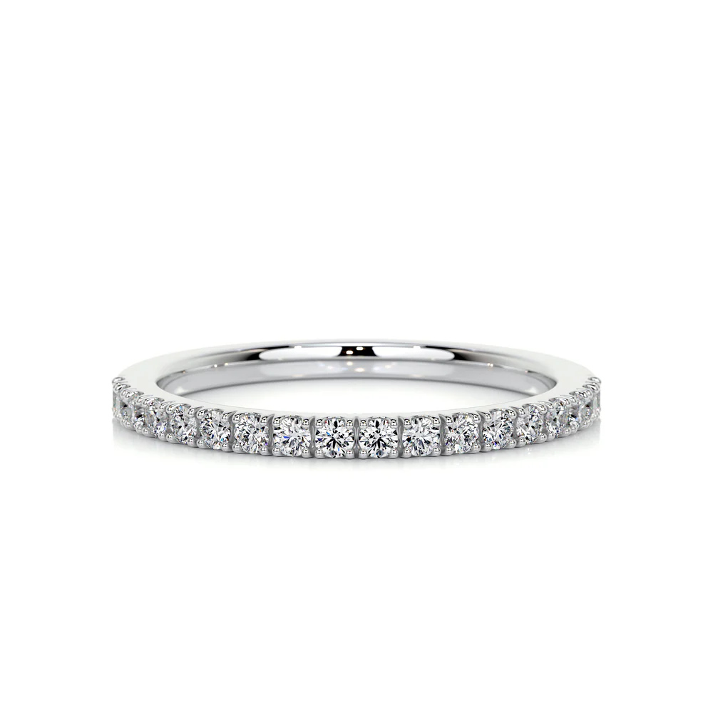 0.30ct match band white ring