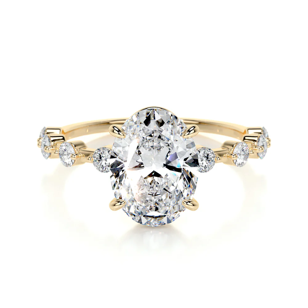 3.50ct Oval Lab Diamond Ring