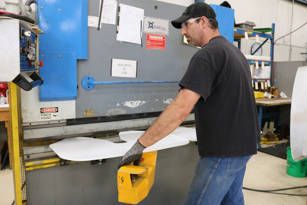 bending UHMW on press brake