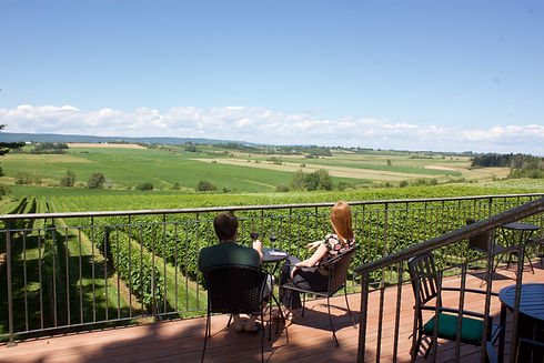 Getting chilled during the wine tour