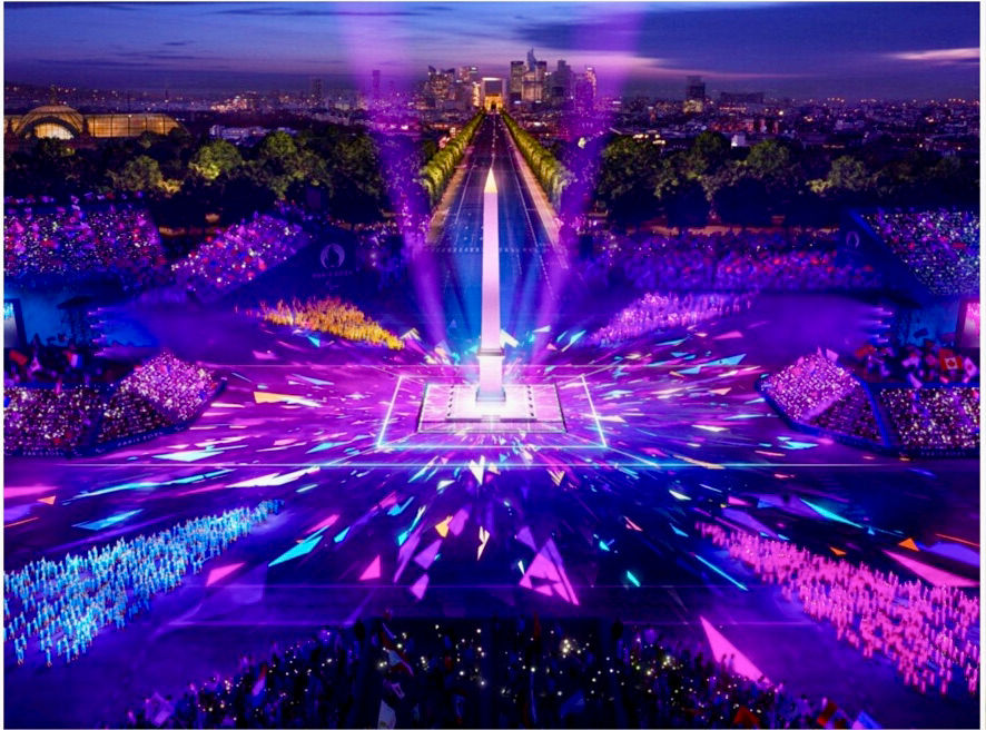Ground Zero for the opening night of the Olympics and the Paralympics in a transformed Place de la Concorde in Paris