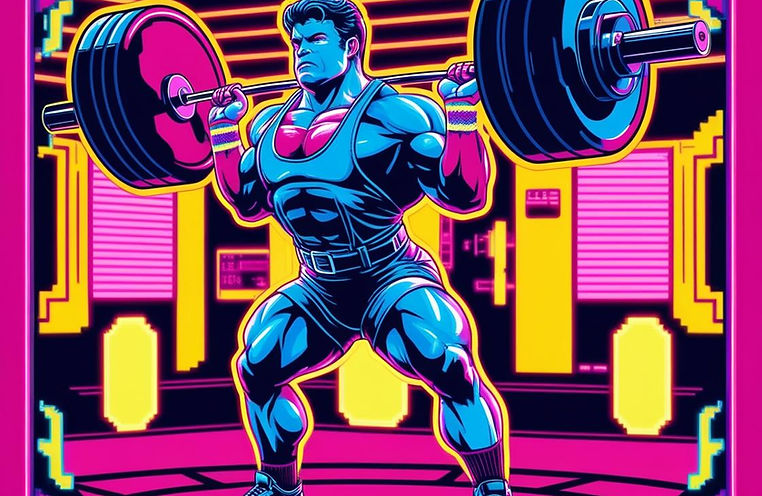80's video game weight lifting2
