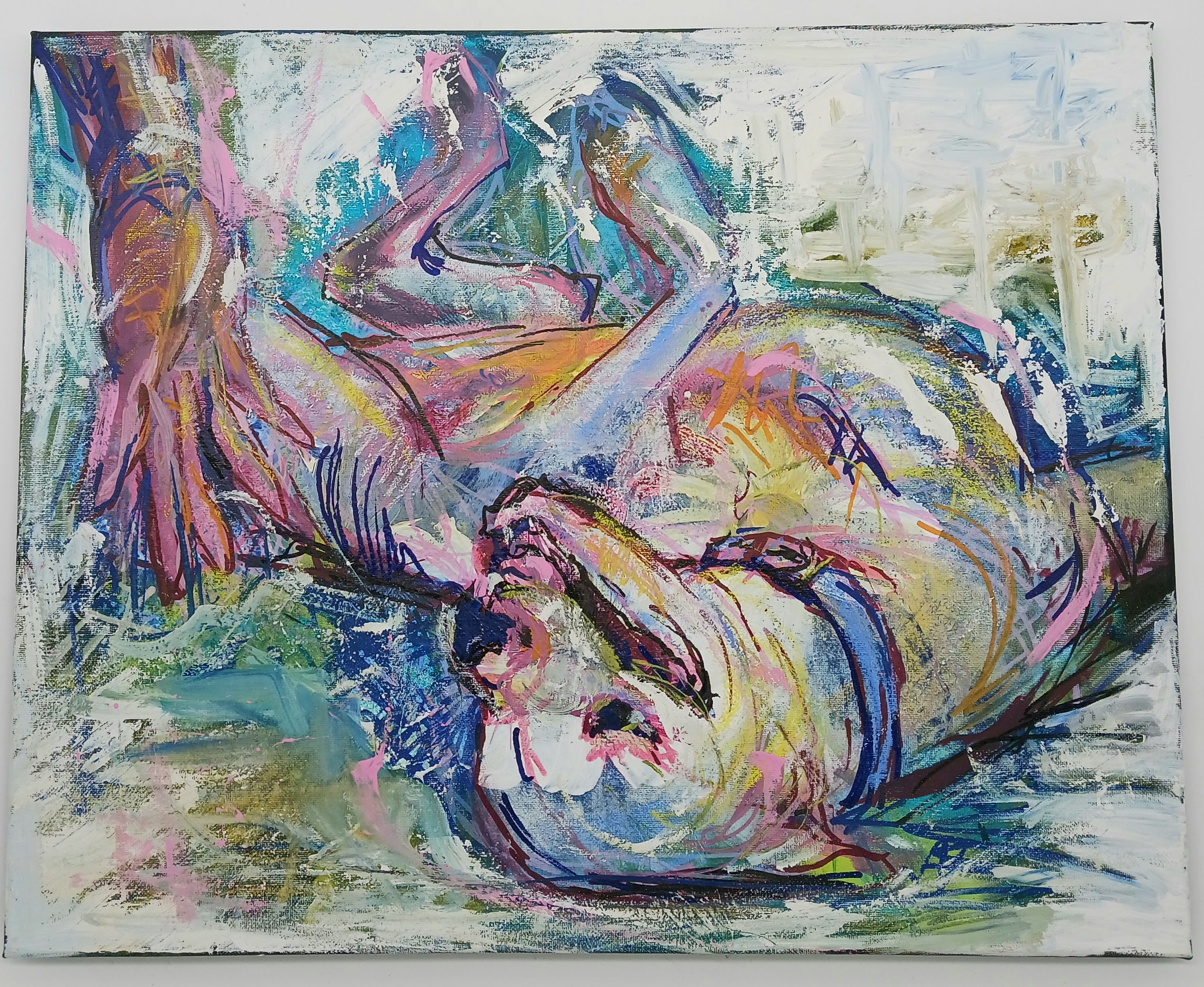 "We don't have time for this" 16 x 20 inches 