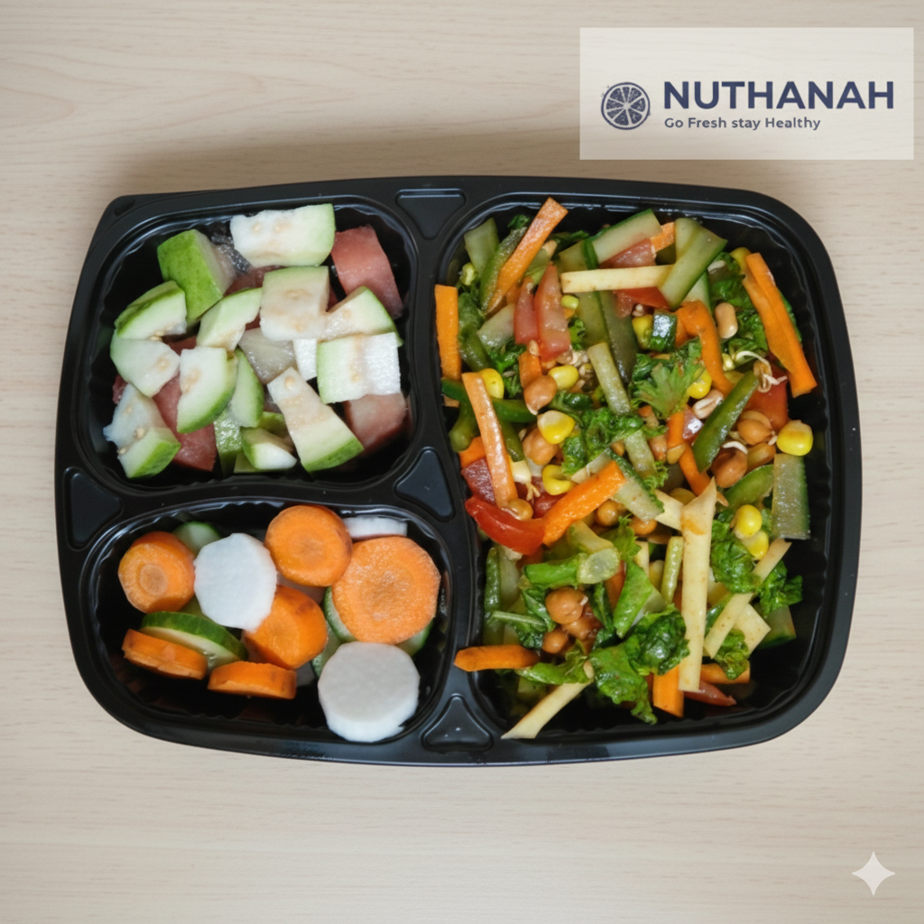 Arranged Food and Objects