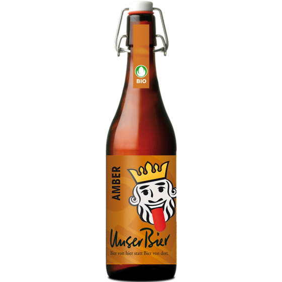 AMBER | Schweizer Bio-Bier | Bügelflasche 50 cl
