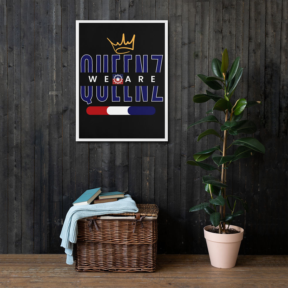 Thumbnail: We are Queenz (Juneteenth Edition) Framed canvas