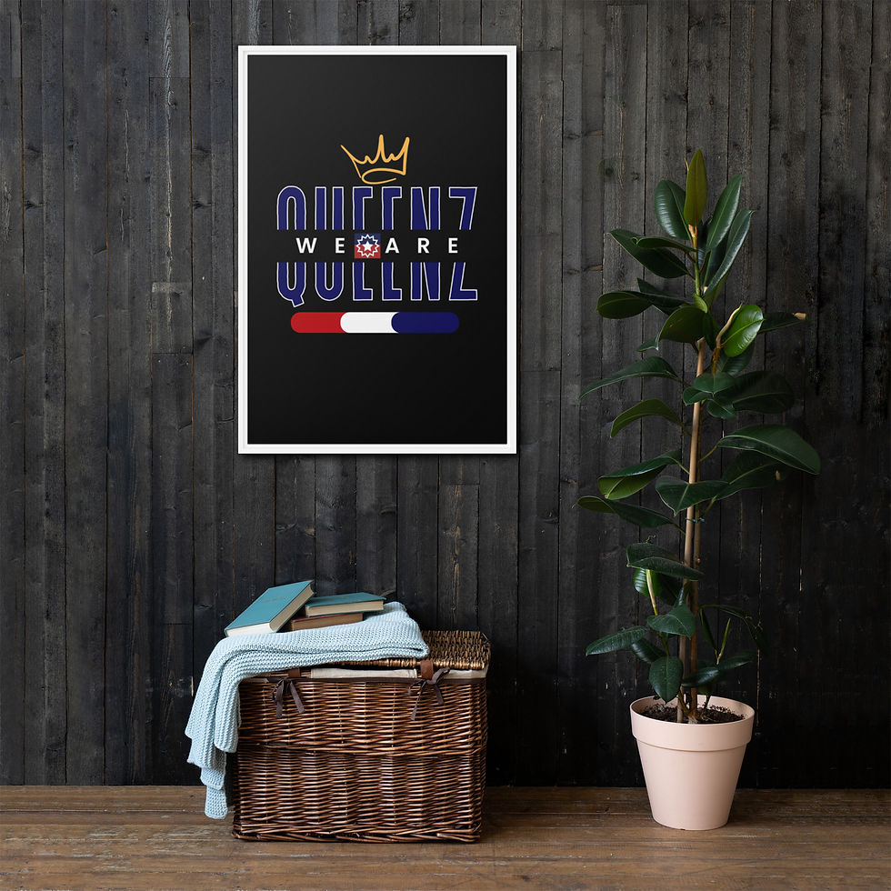 Thumbnail: We are Queenz (Juneteenth Edition) Framed canvas