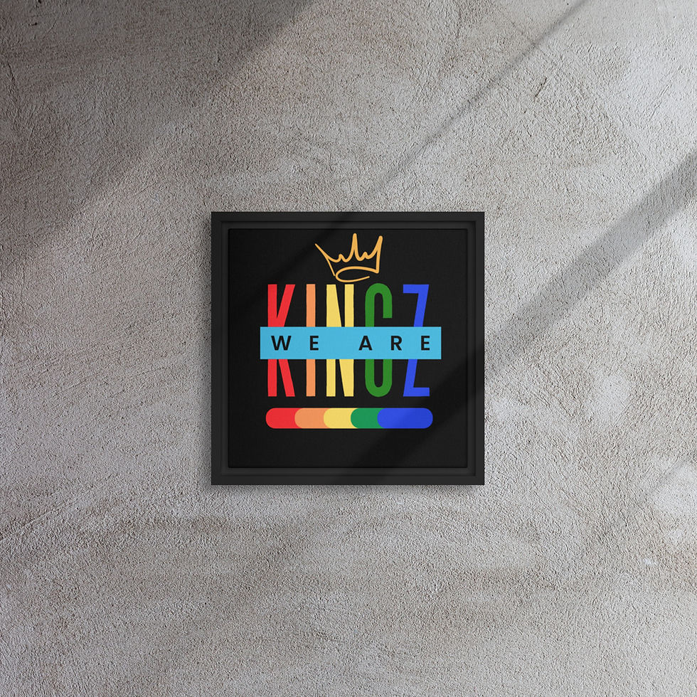Thumbnail: We are Kingz (Pride) Framed Canvas