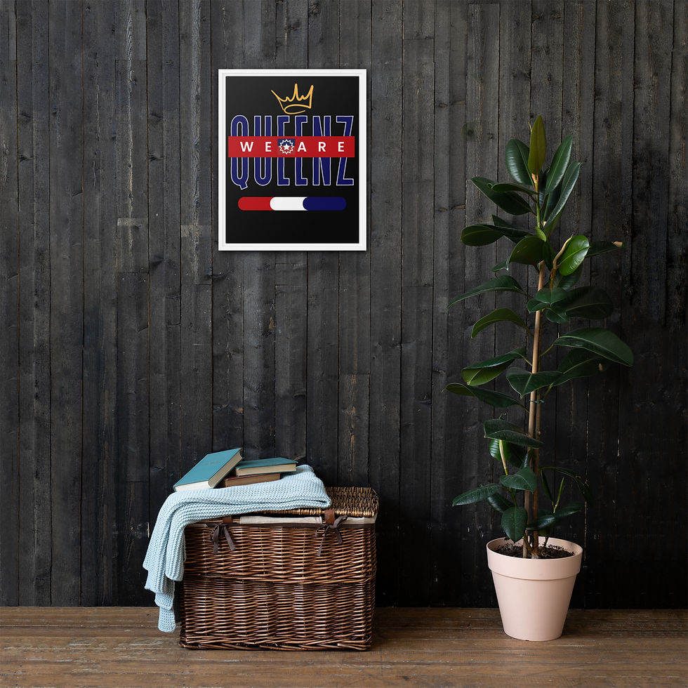 Thumbnail: We are Queenz (Juneteenth Edition) Framed canvas