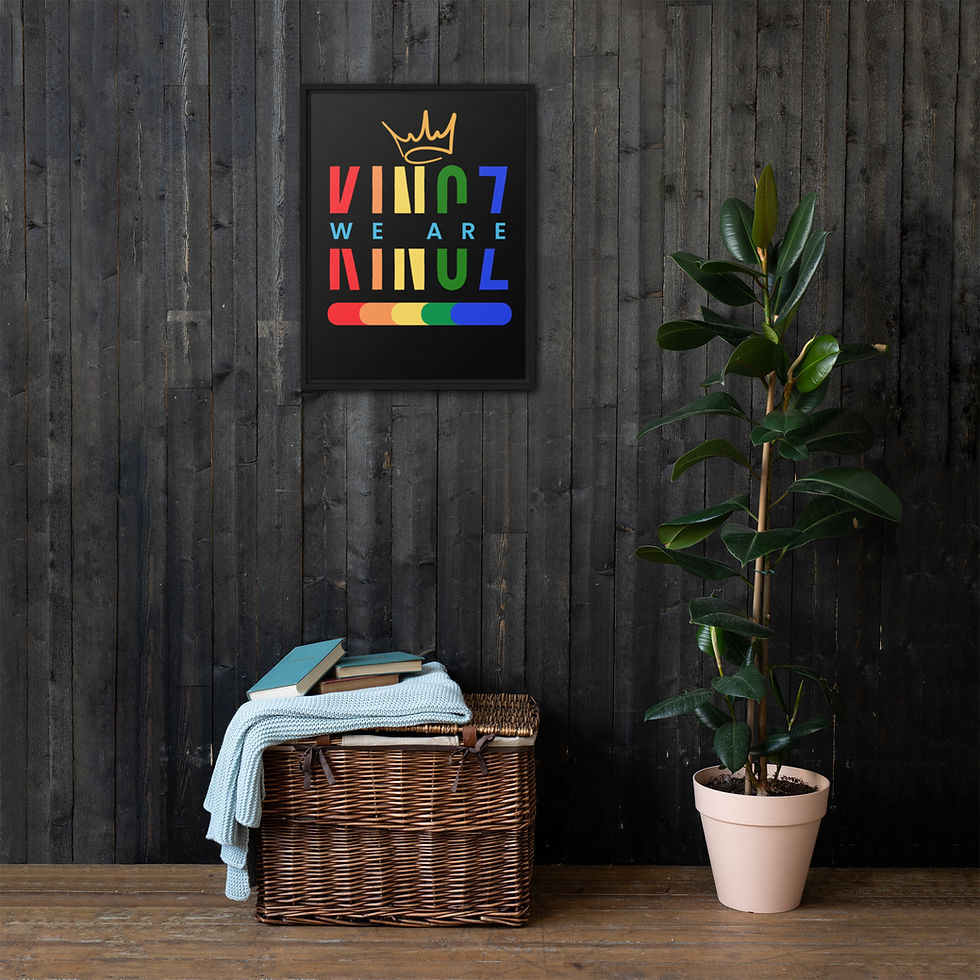 Thumbnail: We are Kingz (Pride Edition) Framed canvas