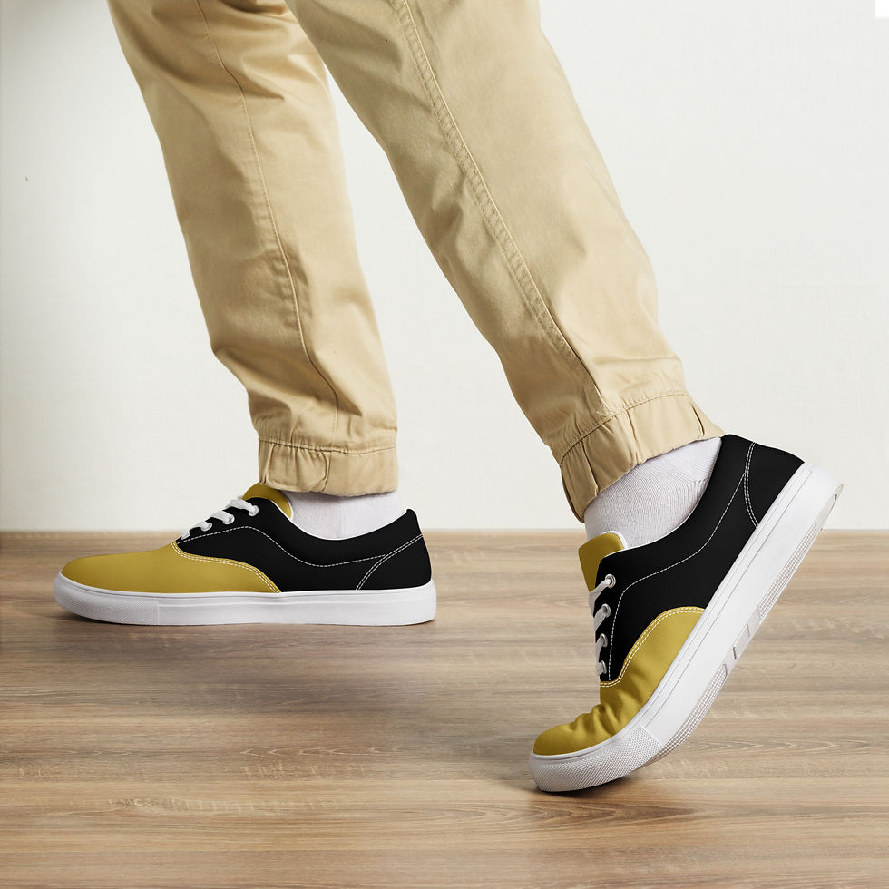 Thumbnail: Royalty men’s lace-up canvas shoes