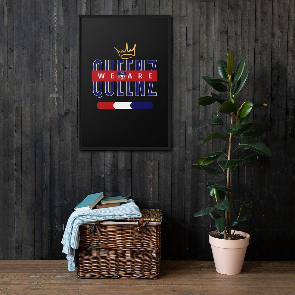 Thumbnail: We are Queenz (Juneteenth Edition) Framed canvas