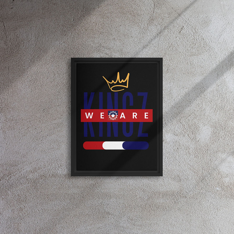 Thumbnail: We are Kingz (Juneteenth) Framed canvas