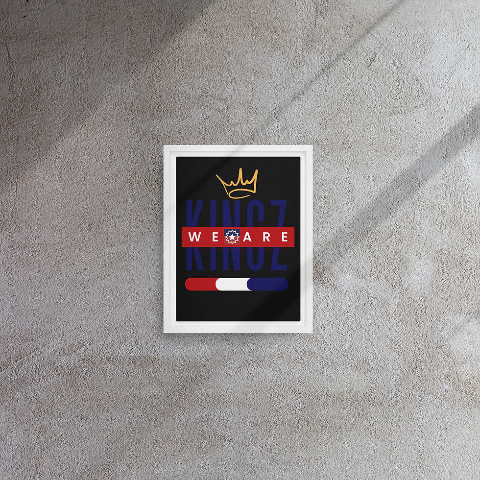 Thumbnail: We are Kingz (Juneteenth) Framed canvas