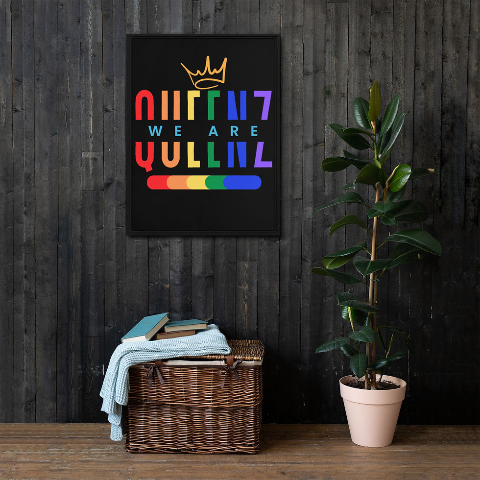 Thumbnail: We are Queenz (Pride Edition) Framed canvas