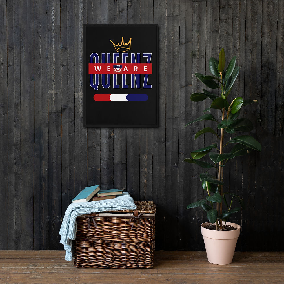 Thumbnail: We are Queenz (Juneteenth Edition) Framed canvas