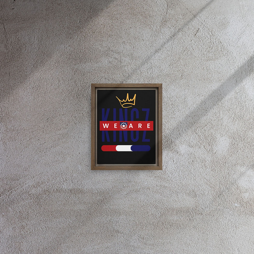 Thumbnail: We are Kingz (Juneteenth) Framed canvas