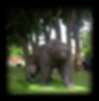 Metal Art Grizzly Bear Sculpture