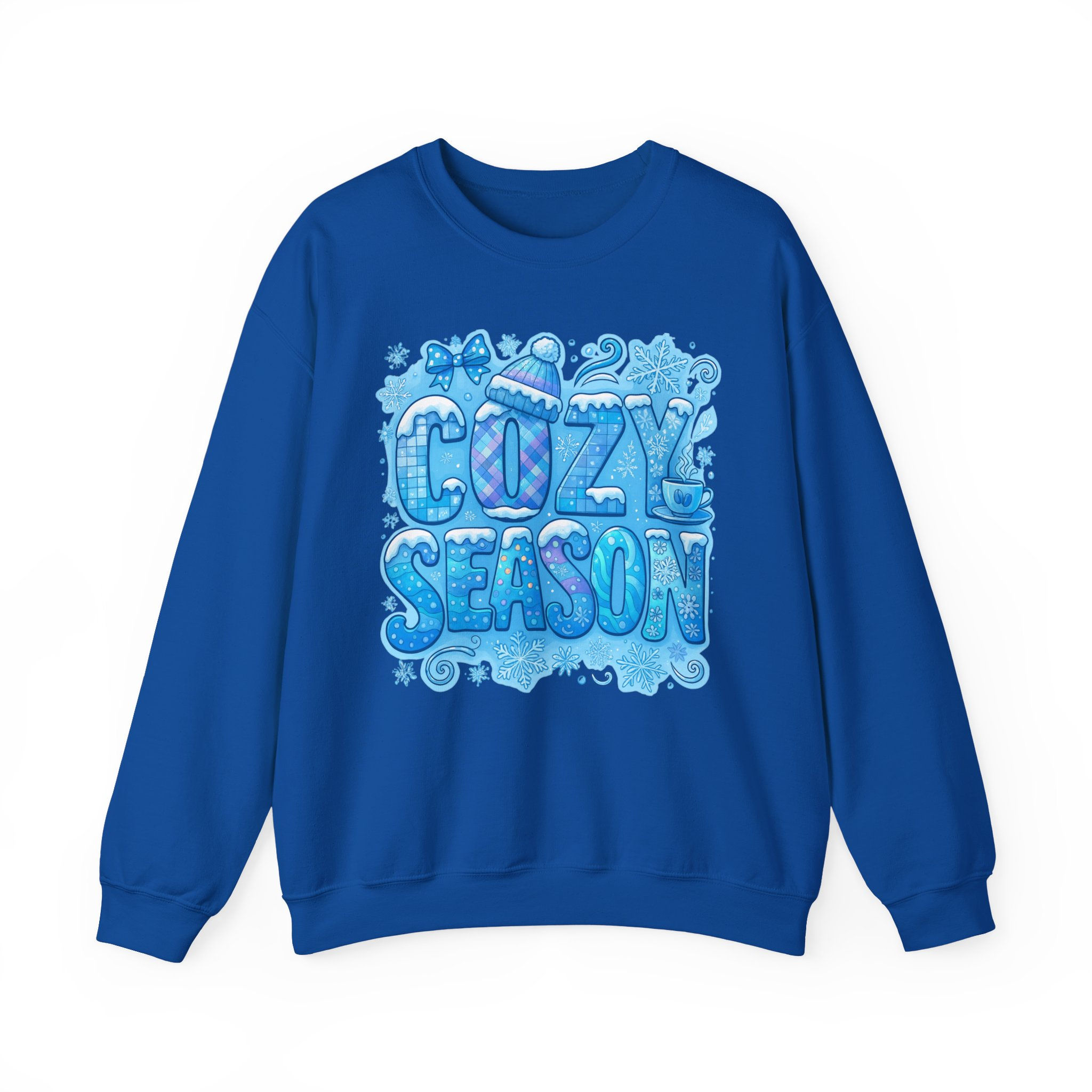Cozy Season Crewneck Sweatshirt — Blue Winter 