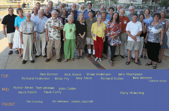 Attendees at the "Wake"