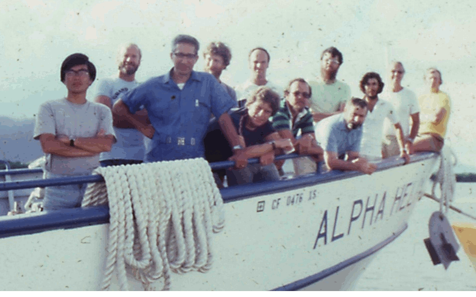 Scientists on the "Alpha Helix"