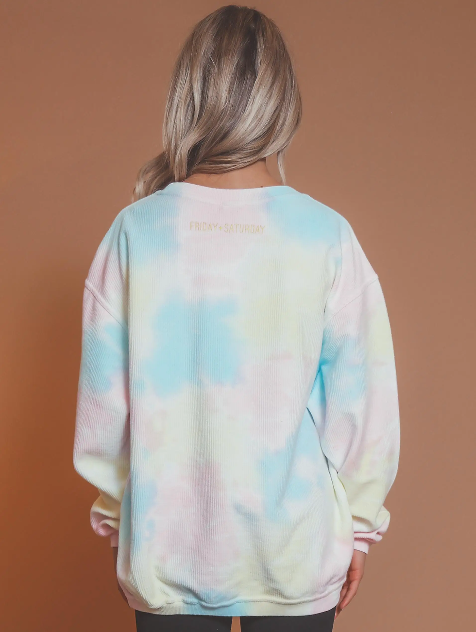 Thumbnail: Tie-Dye Smiley Cord Long Sleeve Tee