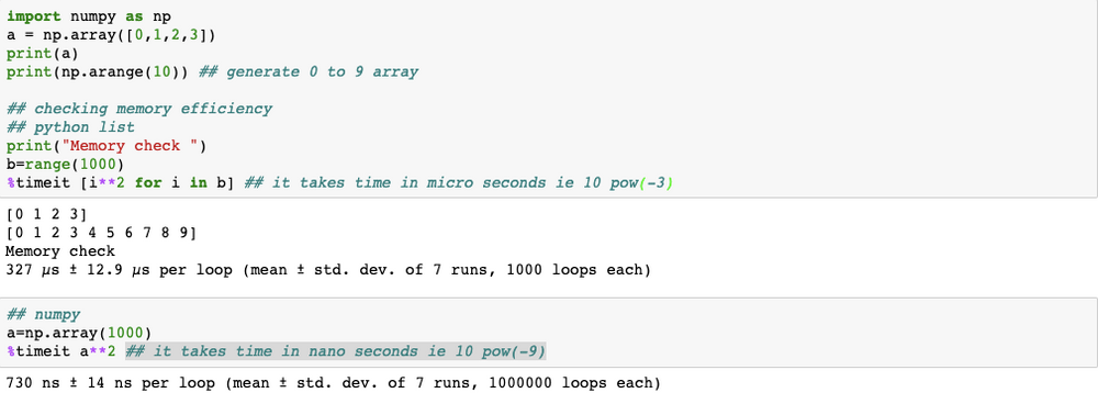 Python Numpy Arrays